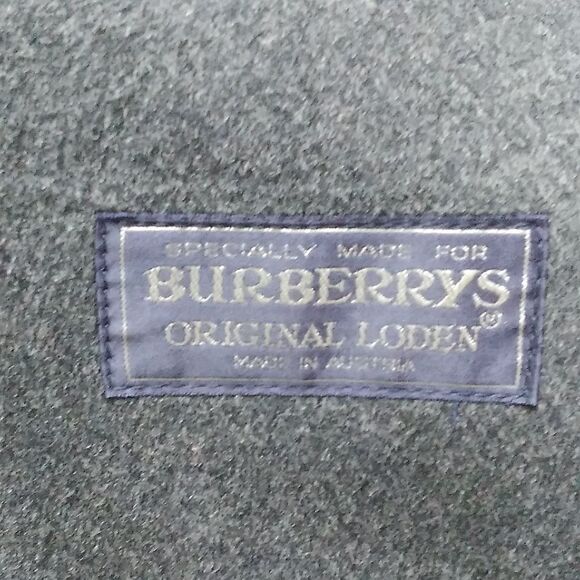 Burberrys Original Loden Wool Coat Gray‎ Overcoat Classic Made in Austria
